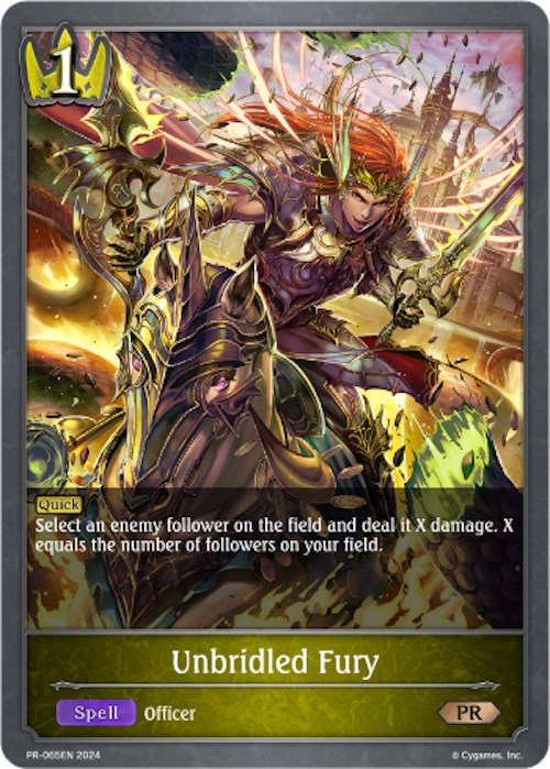 Unbridled Fury (PR-065EN) [Promotional Cards] - Bushiroad - Card Brawlers | Quebec | Canada |