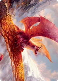 Goldspan Dragon Art Card (Gold-Stamped Signature) [Kaldheim Art Series] - Magic: The Gathering - Card Brawlers | Quebec | Canada |