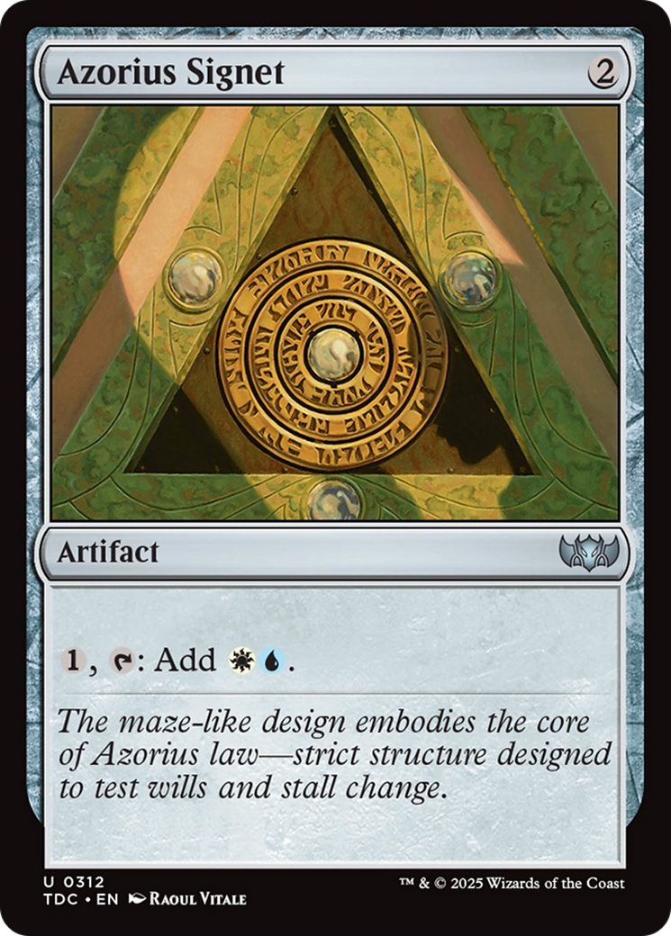 Azorius Signet [Tarkir: Dragonstorm Commander] - Magic: The Gathering - Card Brawlers | Quebec | Canada |