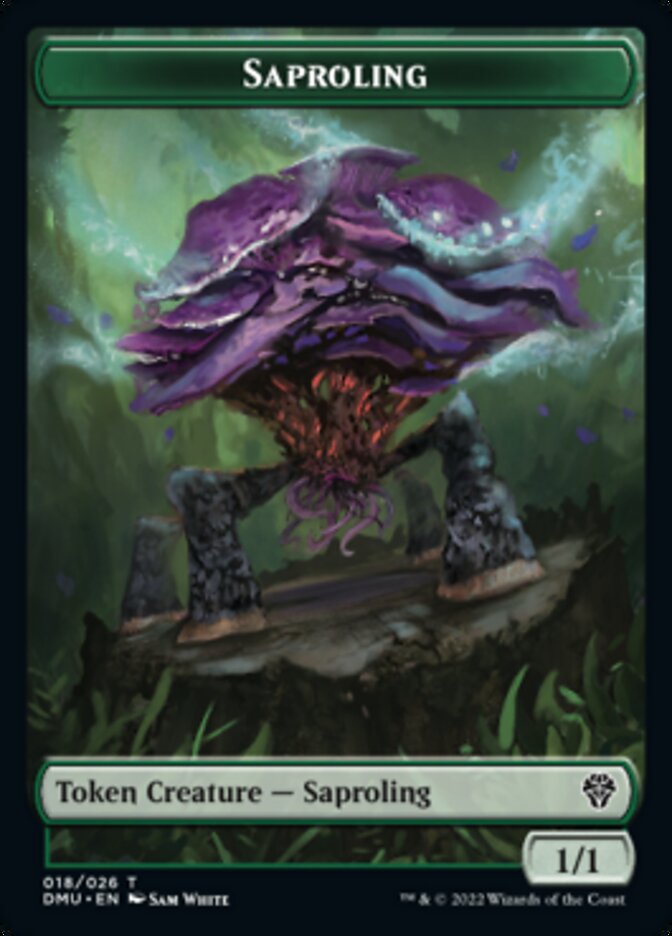 Saproling // Knight Double-Sided Token [Dominaria United Tokens] - Magic: The Gathering - Card Brawlers | Quebec | Canada |