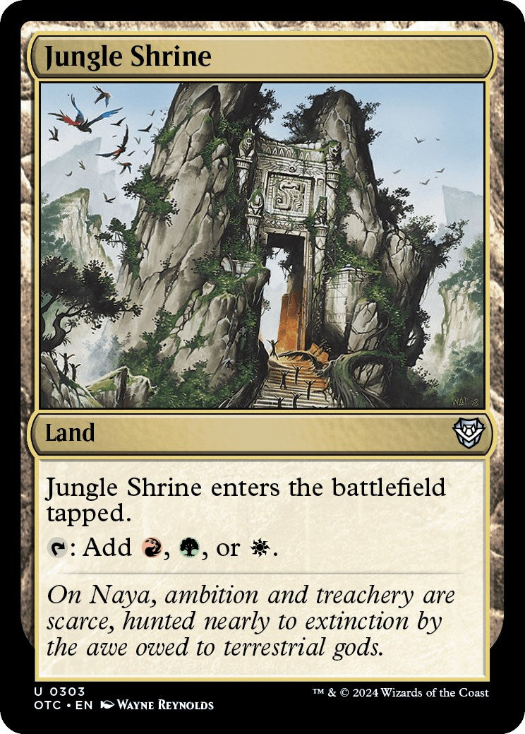 Jungle Shrine [Outlaws of Thunder Junction Commander] - Magic: The Gathering - Card Brawlers | Quebec | Canada |