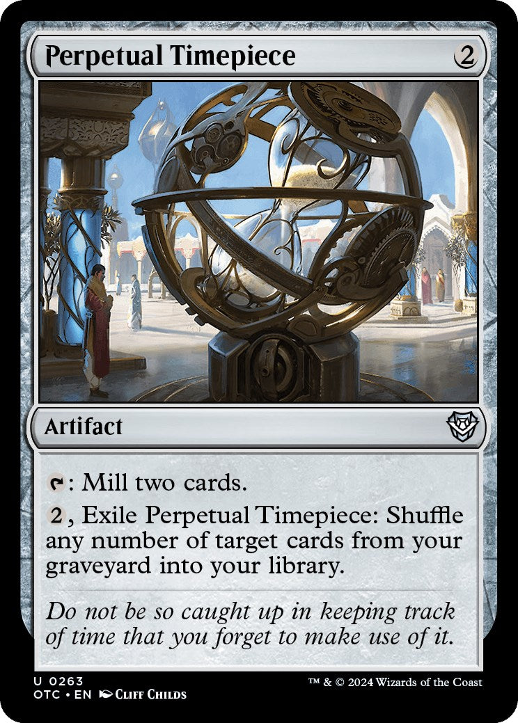 Perpetual Timepiece [Outlaws of Thunder Junction Commander] - Magic: The Gathering - Card Brawlers | Quebec | Canada |