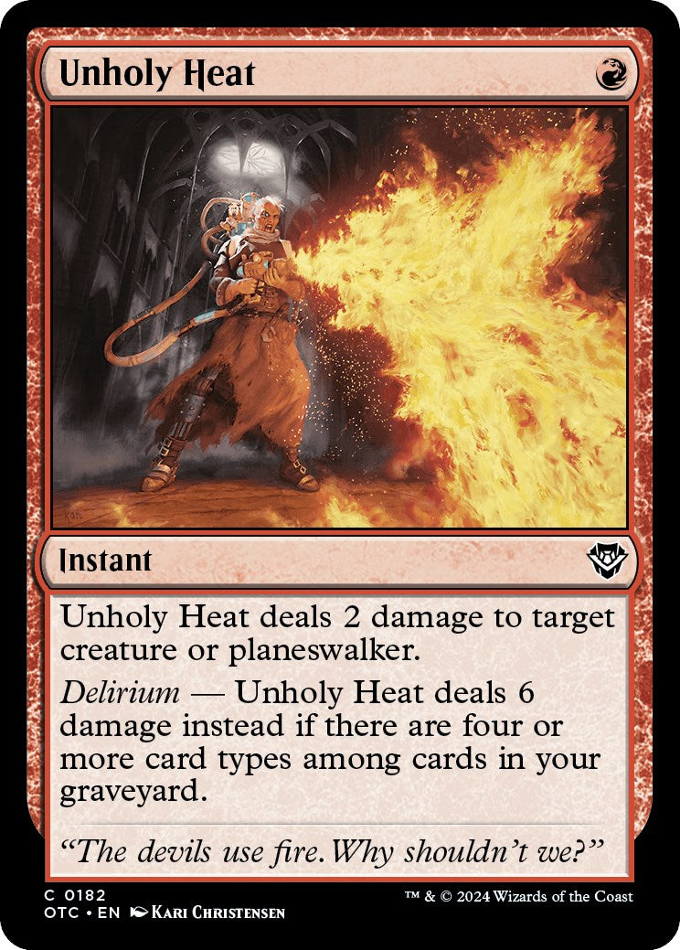 Unholy Heat [Outlaws of Thunder Junction Commander] - Magic: The Gathering - Card Brawlers | Quebec | Canada |