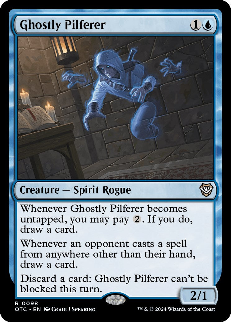 Ghostly Pilferer [Outlaws of Thunder Junction Commander] - Magic: The Gathering - Card Brawlers | Quebec | Canada |