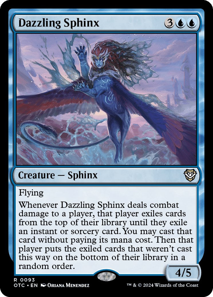 Dazzling Sphinx [Outlaws of Thunder Junction Commander] - Magic: The Gathering - Card Brawlers | Quebec | Canada |