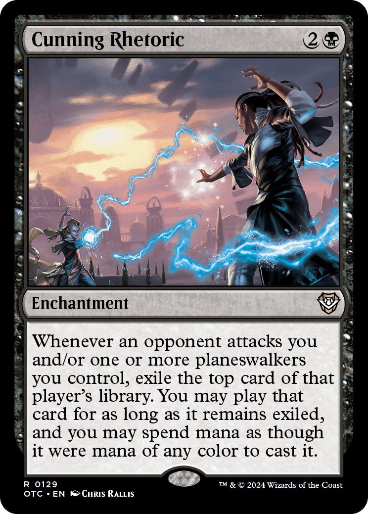 Cunning Rhetoric [Outlaws of Thunder Junction Commander] - Magic: The Gathering - Card Brawlers | Quebec | Canada |