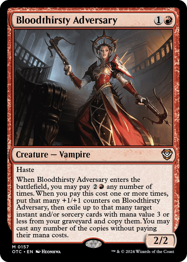 Bloodthirsty Adversary [Outlaws of Thunder Junction Commander] - Magic: The Gathering - Card Brawlers | Quebec | Canada |