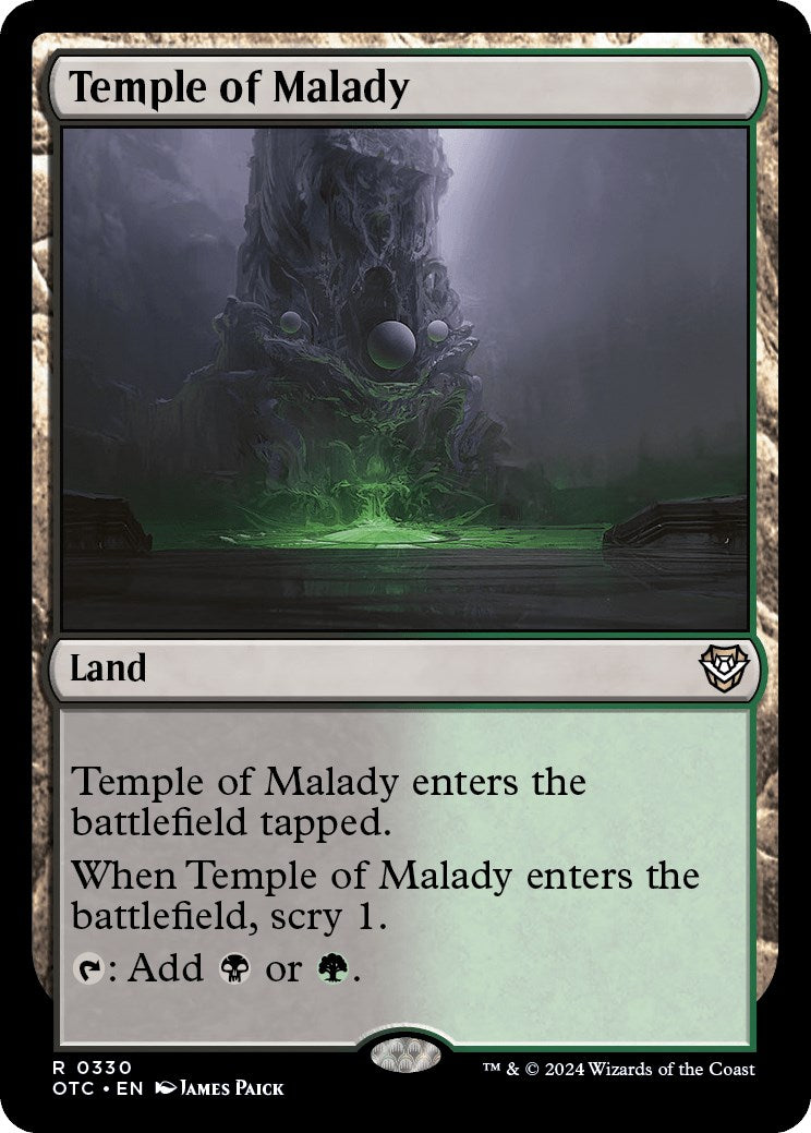 Temple of Malady [Outlaws of Thunder Junction Commander] - Magic: The Gathering - Card Brawlers | Quebec | Canada |