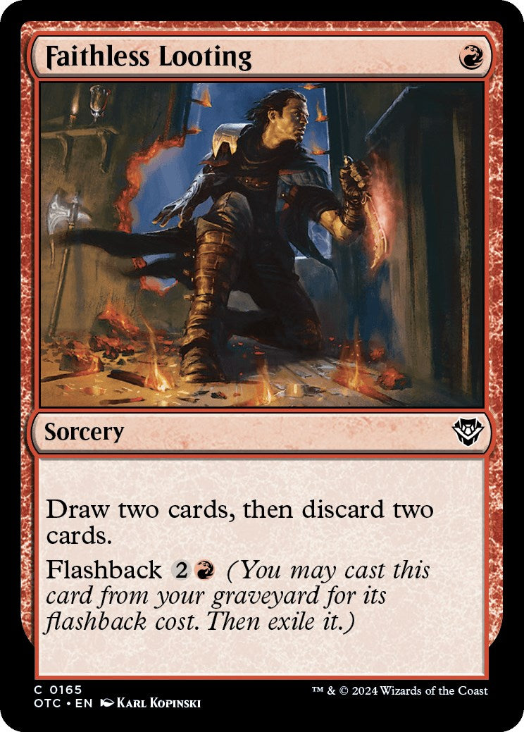 Faithless Looting [Outlaws of Thunder Junction Commander] - Magic: The Gathering - Card Brawlers | Quebec | Canada |