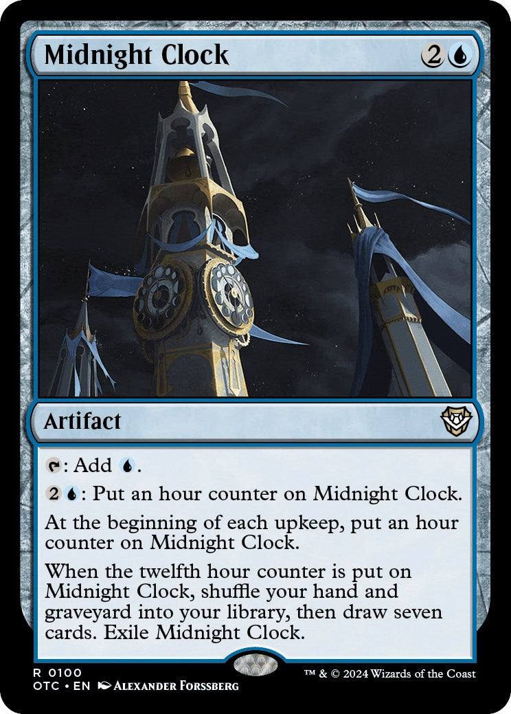 Midnight Clock [Outlaws of Thunder Junction Commander] - Magic: The Gathering - Card Brawlers | Quebec | Canada |