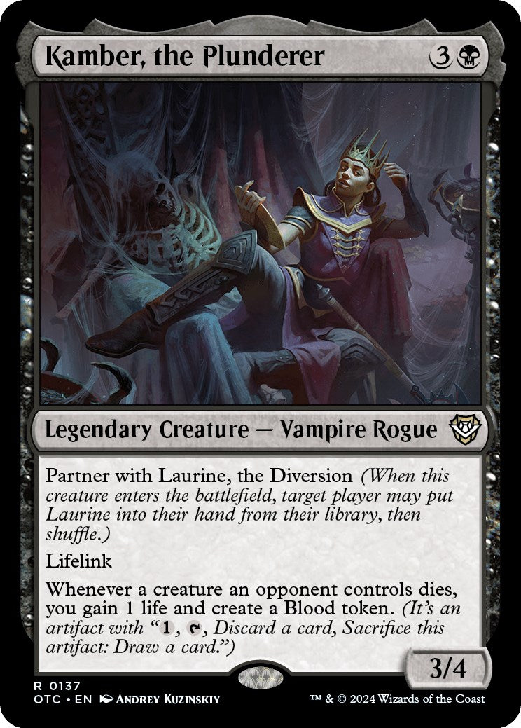Kamber, the Plunderer [Outlaws of Thunder Junction Commander] - Magic: The Gathering - Card Brawlers | Quebec | Canada |