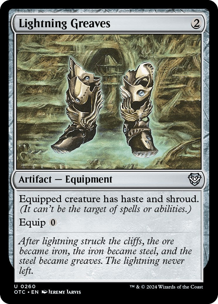 Lightning Greaves [Outlaws of Thunder Junction Commander] - Magic: The Gathering - Card Brawlers | Quebec | Canada |