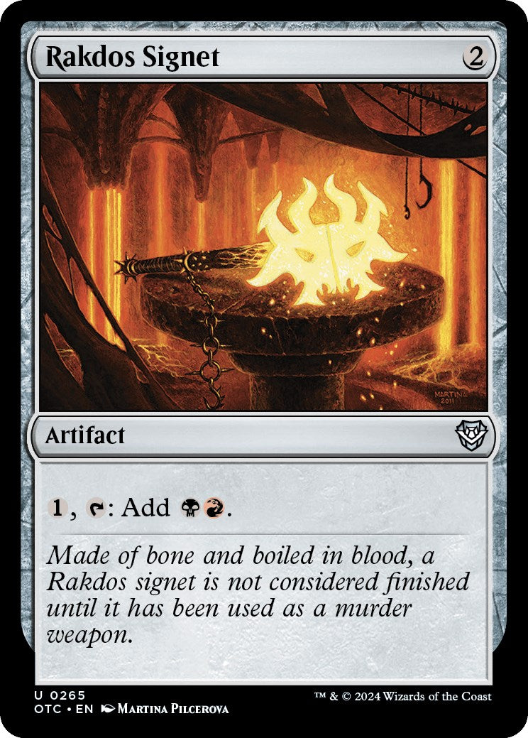 Rakdos Signet [Outlaws of Thunder Junction Commander] - Magic: The Gathering - Card Brawlers | Quebec | Canada |