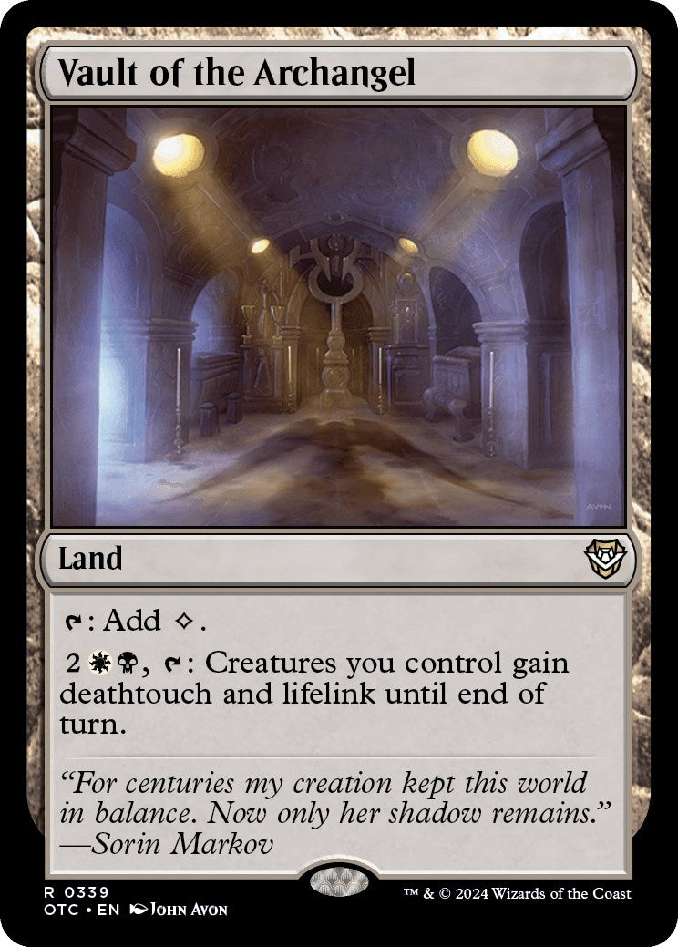 Vault of the Archangel [Outlaws of Thunder Junction Commander] - Magic: The Gathering - Card Brawlers | Quebec | Canada |