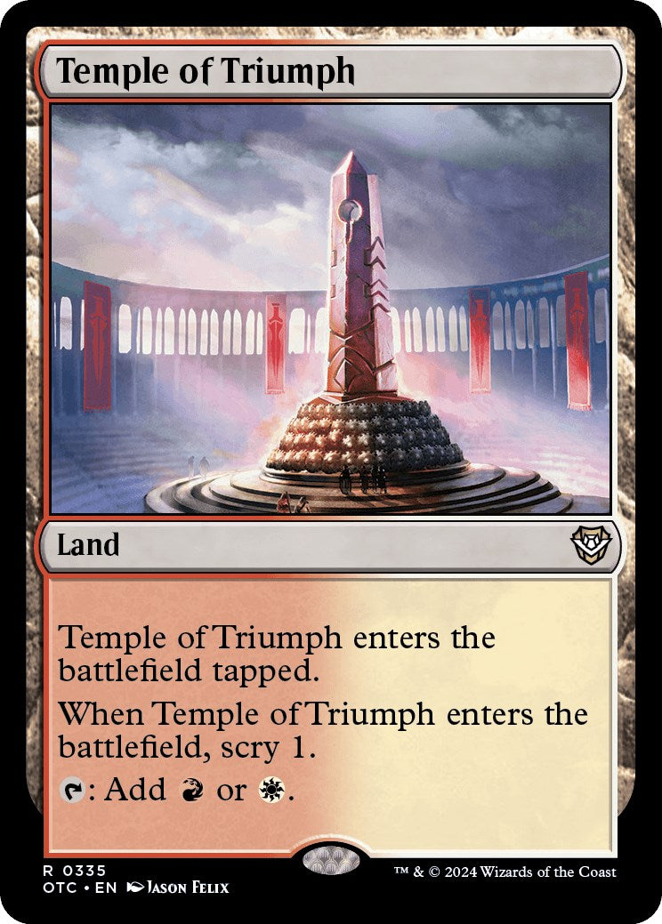 Temple of Triumph [Outlaws of Thunder Junction Commander] - Magic: The Gathering - Card Brawlers | Quebec | Canada |