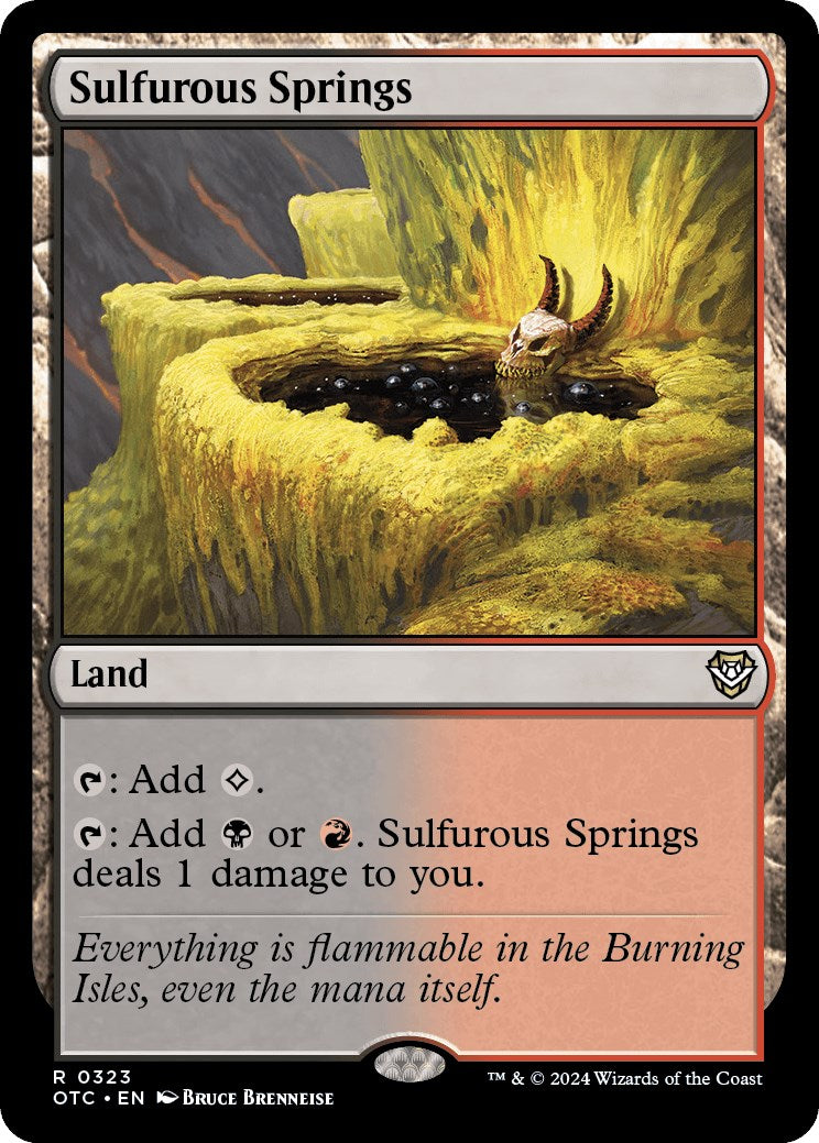 Sulfurous Springs [Outlaws of Thunder Junction Commander] - Magic: The Gathering - Card Brawlers | Quebec | Canada |
