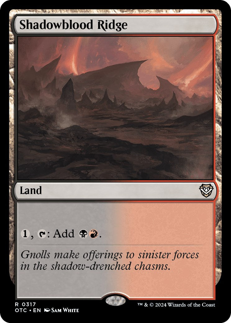Shadowblood Ridge [Outlaws of Thunder Junction Commander] - Magic: The Gathering - Card Brawlers | Quebec | Canada |