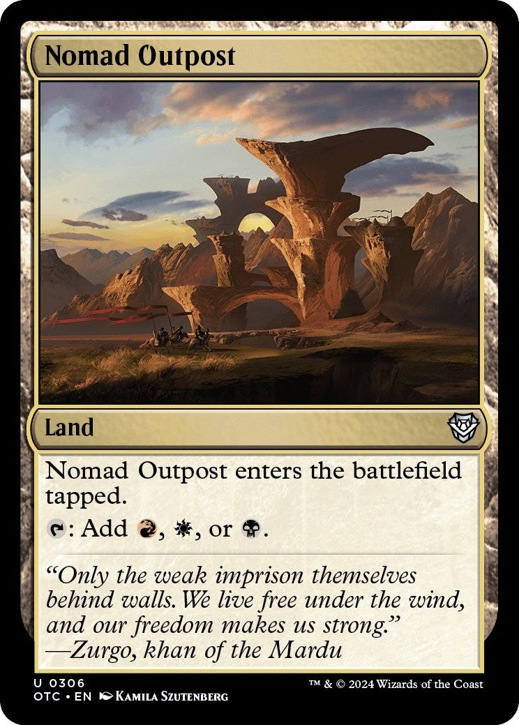 Nomad Outpost [Outlaws of Thunder Junction Commander] - Magic: The Gathering - Card Brawlers | Quebec | Canada |