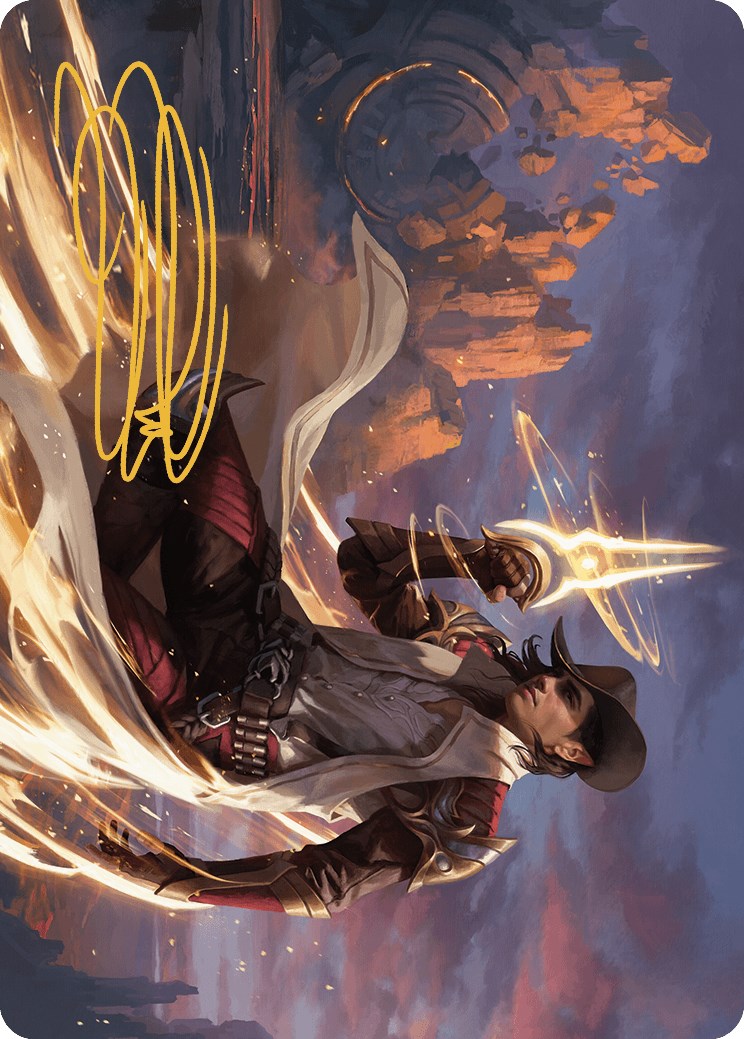 Kellan, the Kid Art Card (Gold-Stamped Signature) [Outlaws of Thunder Junction Art Series] - Magic: The Gathering - Card Brawlers | Quebec | Canada |