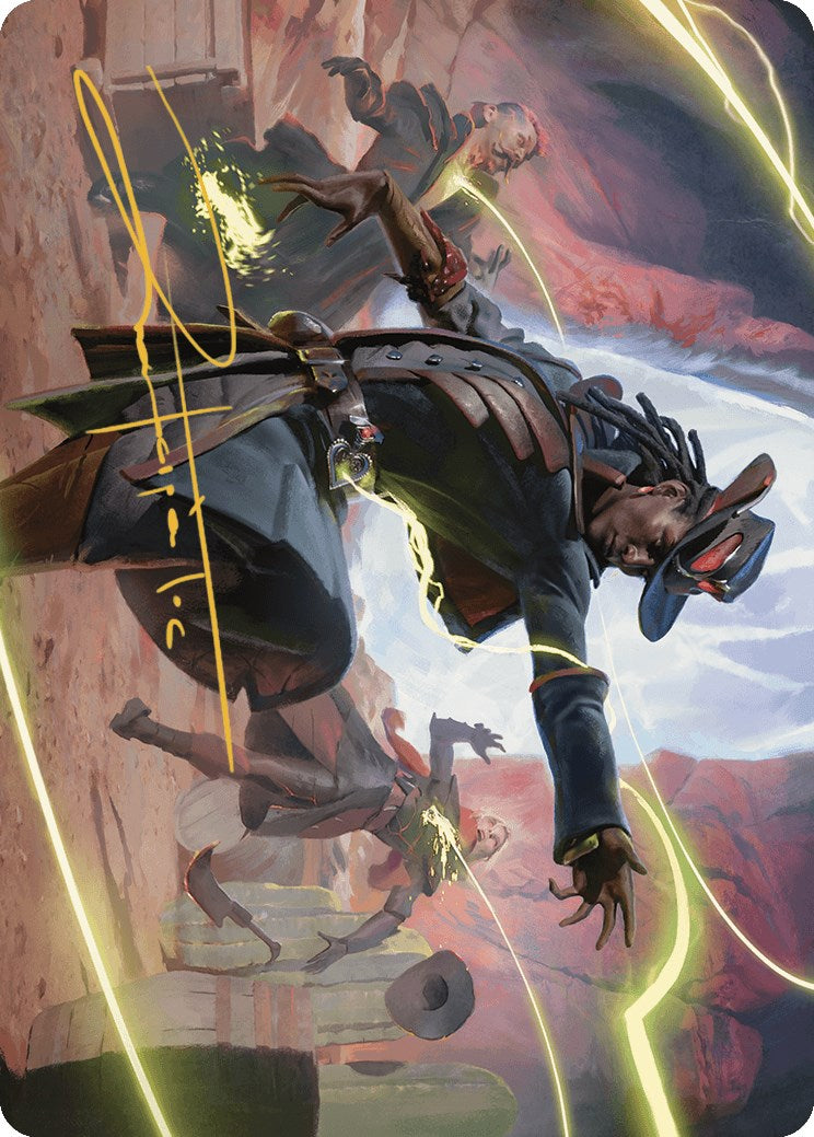 Lilah, Undefeated Slickshot Art Card (Gold-Stamped Signature) [Outlaws of Thunder Junction Art Series] - Magic: The Gathering - Card Brawlers | Quebec | Canada |