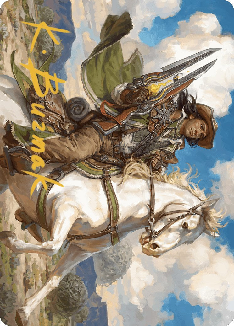 Wylie Duke, Atiin Hero Art Card (Gold-Stamped Signature) [Outlaws of Thunder Junction Art Series] - Magic: The Gathering - Card Brawlers | Quebec | Canada |