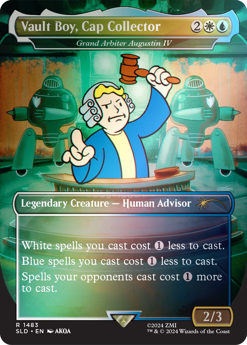 Vault Boy, Cap Collector - Grand Arbiter Augustin IV (Rainbow Foil) [Secret Lair Drop Series] - Magic: The Gathering - Card Brawlers | Quebec | Canada |