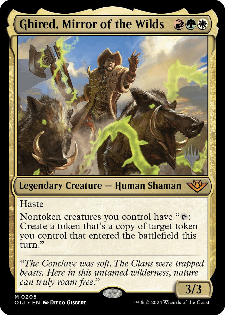 Ghired, Mirror of the Wilds (Promo Pack) [Outlaws of Thunder Junction Promos] - Magic: The Gathering - Card Brawlers | Quebec | Canada |