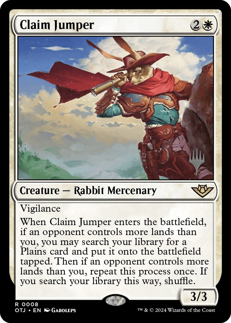 Claim Jumper (Promo Pack) [Outlaws of Thunder Junction Promos] - Magic: The Gathering - Card Brawlers | Quebec | Canada |