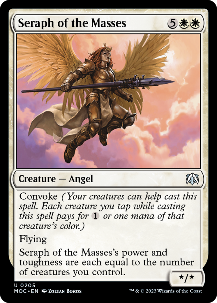 Seraph of the Masses [March of the Machine Commander] - Magic: The Gathering - Card Brawlers | Quebec | Canada |