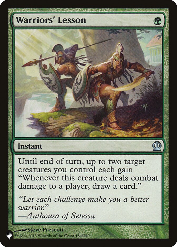 Warriors' Lesson [The List] - Magic: The Gathering - Card Brawlers | Quebec | Canada |