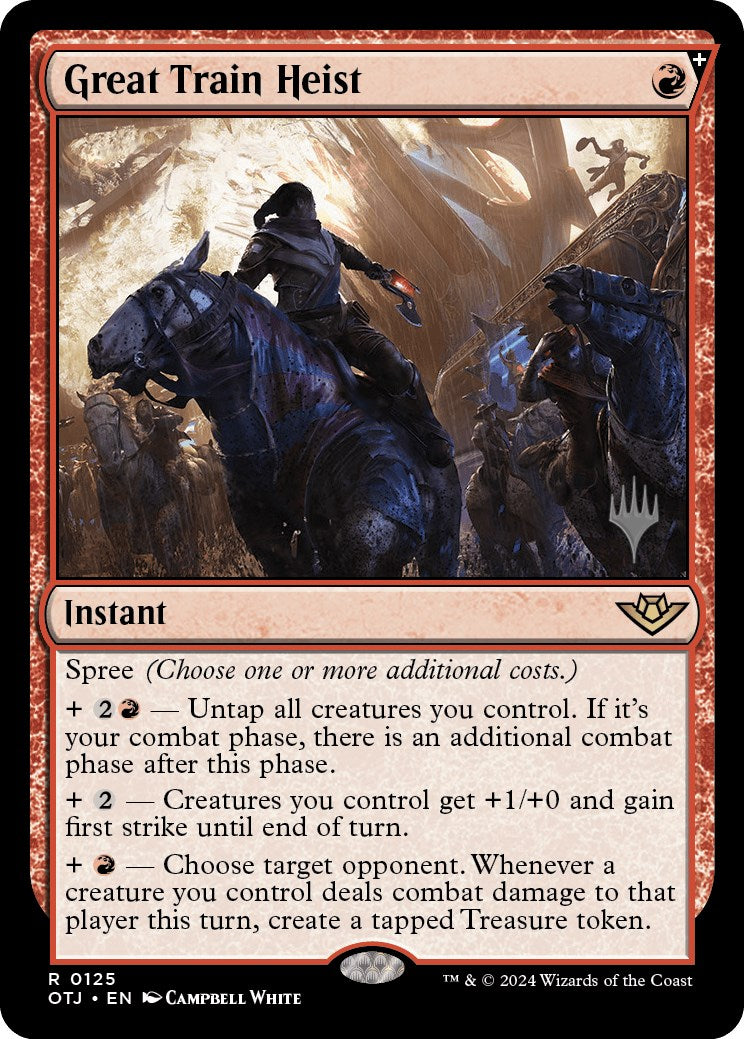 Great Train Heist (Promo Pack) [Outlaws of Thunder Junction Promos] - Magic: The Gathering - Card Brawlers | Quebec | Canada |