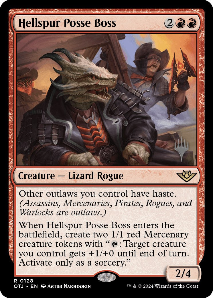 Hellspur Posse Boss (Promo Pack) [Outlaws of Thunder Junction Promos] - Magic: The Gathering - Card Brawlers | Quebec | Canada |