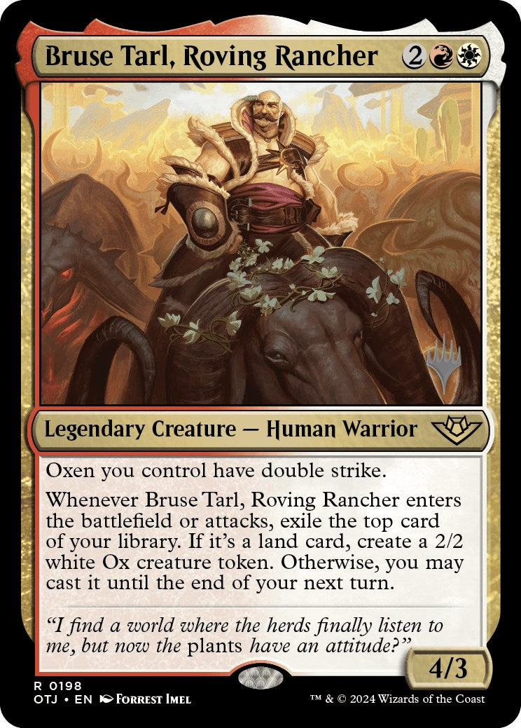 Bruse Tarl, Roving Rancher (Promo Pack) [Outlaws of Thunder Junction Promos] - Magic: The Gathering - Card Brawlers | Quebec | Canada |