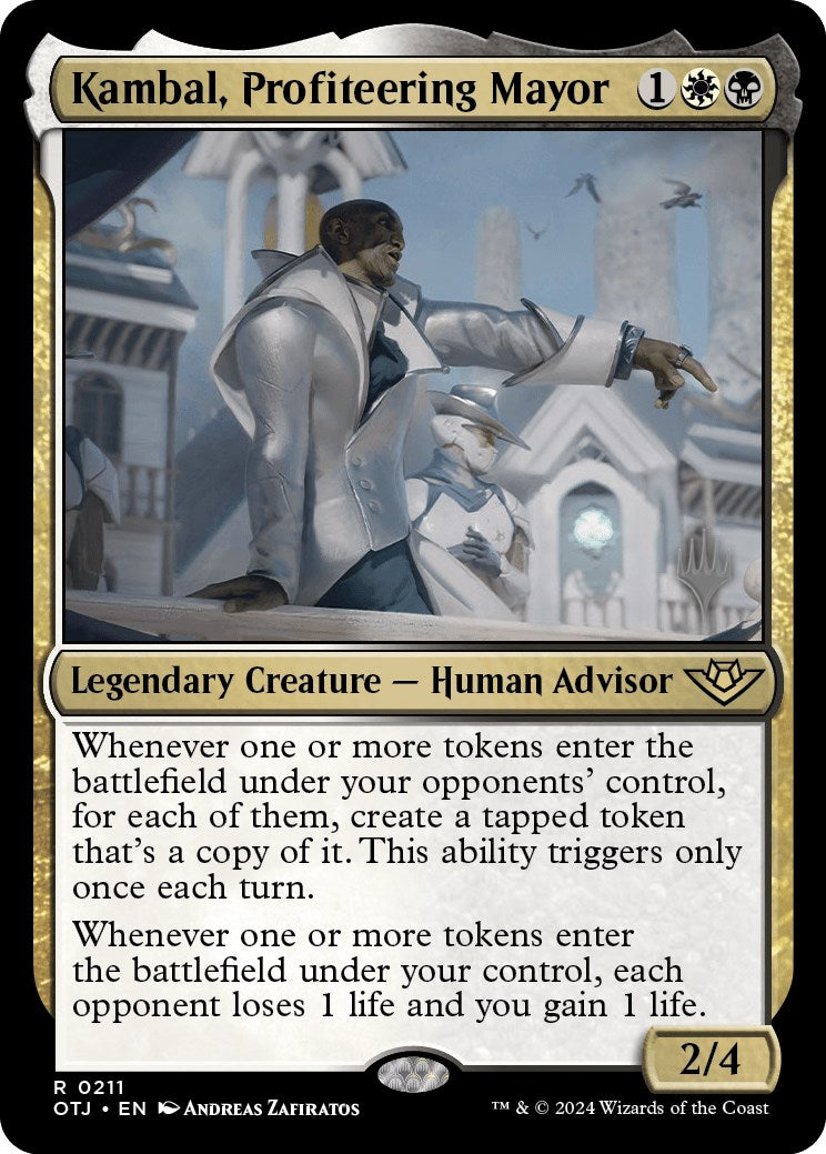 Kambal, Profiteering Mayor (Promo Pack) [Outlaws of Thunder Junction Promos] - Magic: The Gathering - Card Brawlers | Quebec | Canada |
