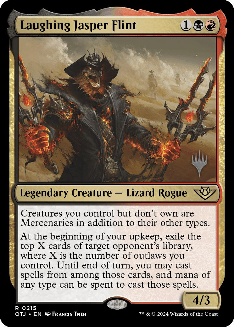 Laughing Jasper Flint (Promo Pack) [Outlaws of Thunder Junction Promos] - Magic: The Gathering - Card Brawlers | Quebec | Canada |
