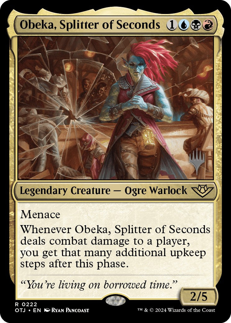 Obeka, Splitter of Seconds (Promo Pack) [Outlaws of Thunder Junction Promos] - Magic: The Gathering - Card Brawlers | Quebec | Canada |