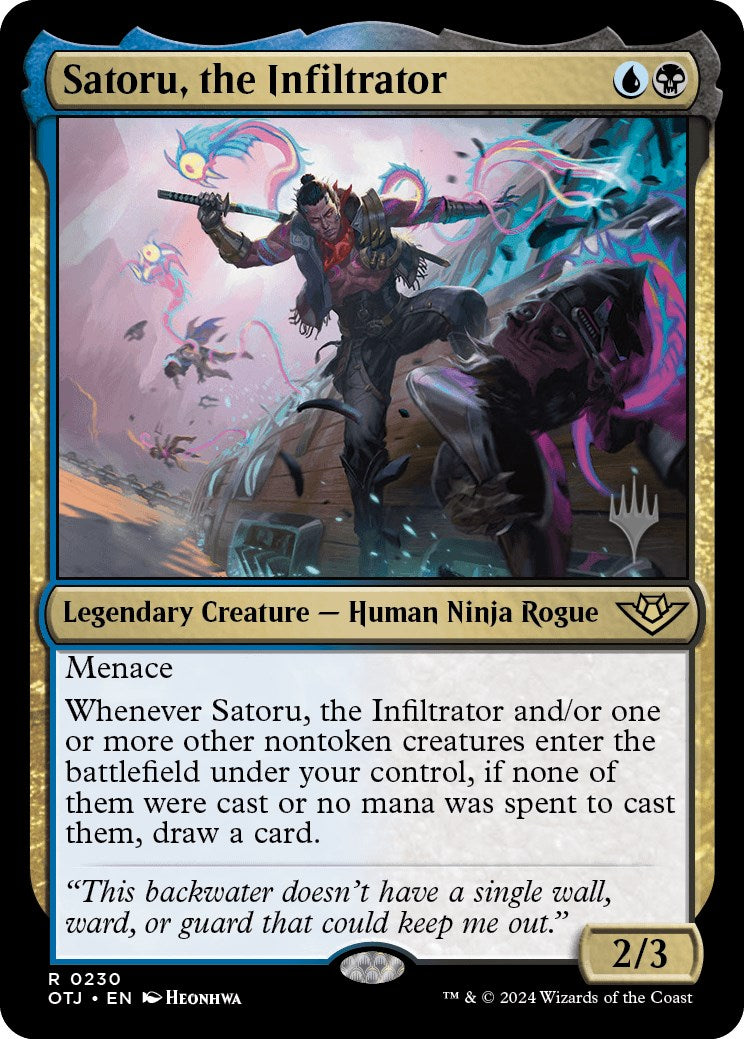Satoru, the Infiltrator (Promo Pack) [Outlaws of Thunder Junction Promos] - Magic: The Gathering - Card Brawlers | Quebec | Canada |
