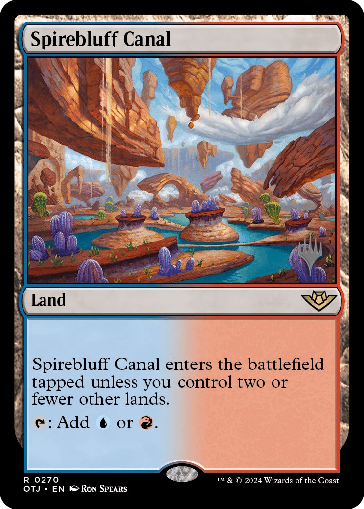 Spirebluff Canal (Promo Pack) [Outlaws of Thunder Junction Promos] - Magic: The Gathering - Card Brawlers | Quebec | Canada |