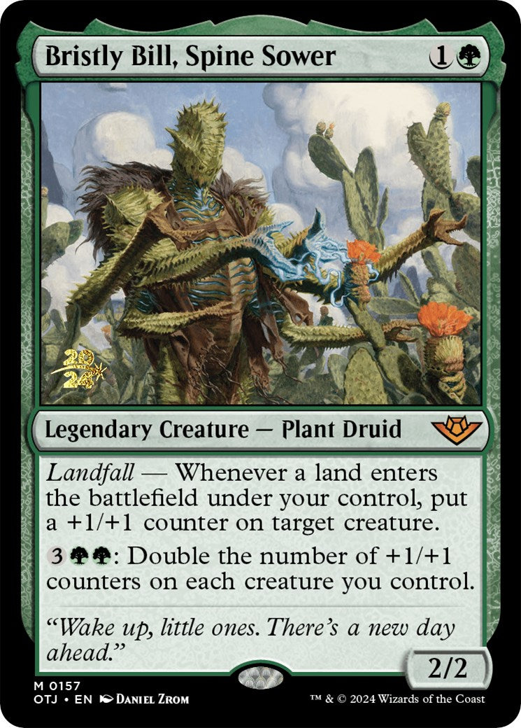 Bristly Bill, Spine Sower [Outlaws of Thunder Junction Prerelease Promos] - Magic: The Gathering - Card Brawlers | Quebec | Canada |