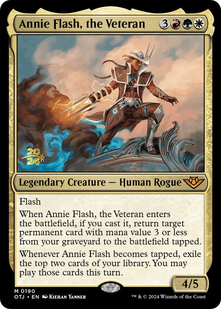 Annie Flash, the Veteran [Outlaws of Thunder Junction Prerelease Promos] - Magic: The Gathering - Card Brawlers | Quebec | Canada |