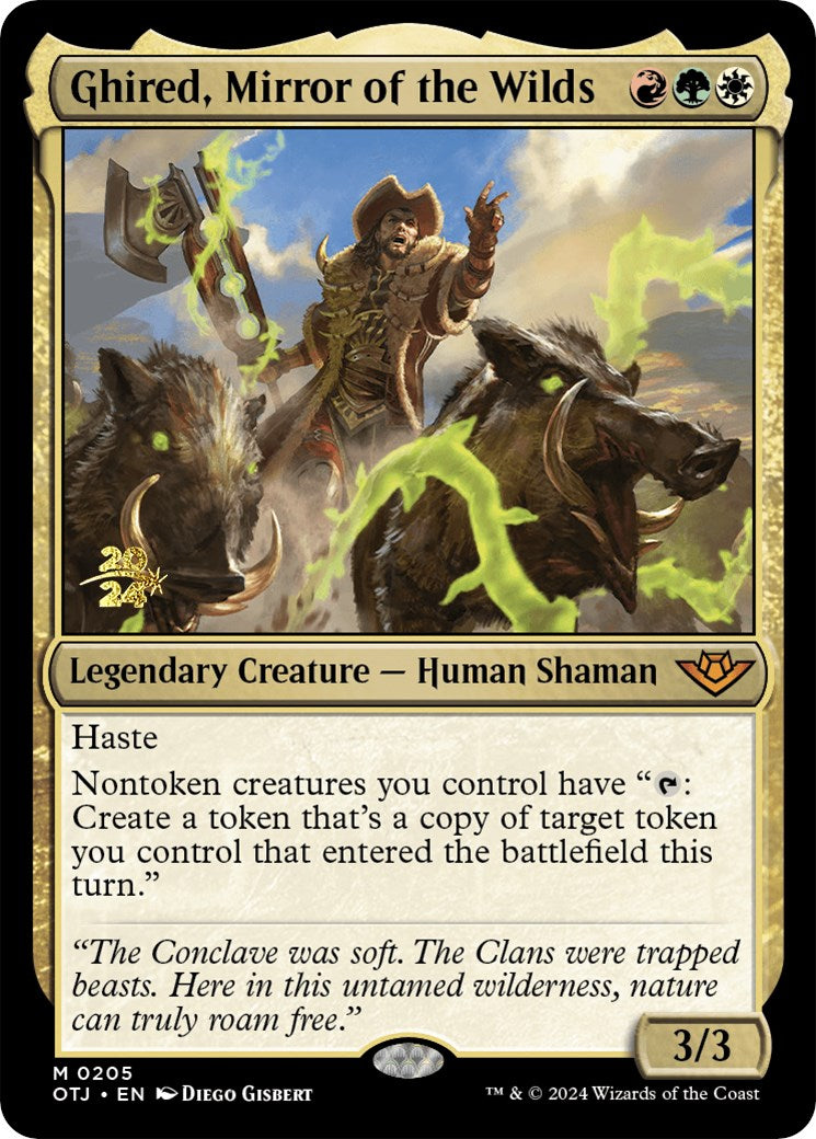 Ghired, Mirror of the Wilds [Outlaws of Thunder Junction Prerelease Promos] - Magic: The Gathering - Card Brawlers | Quebec | Canada |