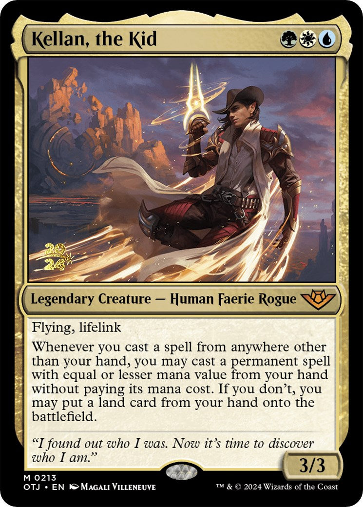 Kellan, the Kid [Outlaws of Thunder Junction Prerelease Promos] - Magic: The Gathering - Card Brawlers | Quebec | Canada |