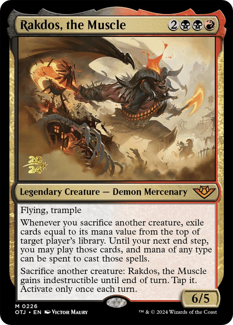 Rakdos, the Muscle [Outlaws of Thunder Junction Prerelease Promos] - Magic: The Gathering - Card Brawlers | Quebec | Canada |