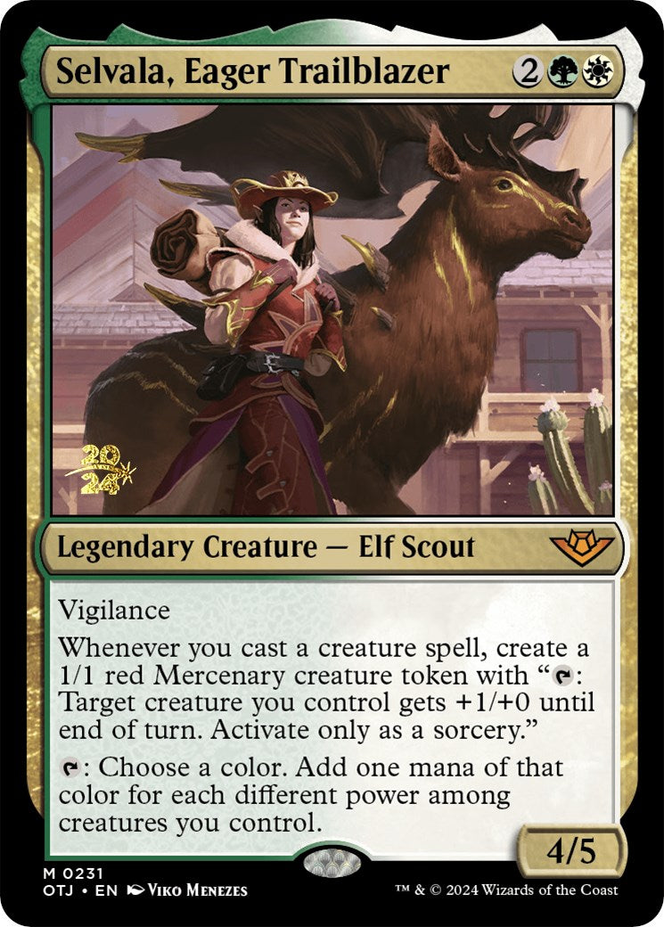 Selvala, Eager Trailblazer [Outlaws of Thunder Junction Prerelease Promos] - Magic: The Gathering - Card Brawlers | Quebec | Canada |