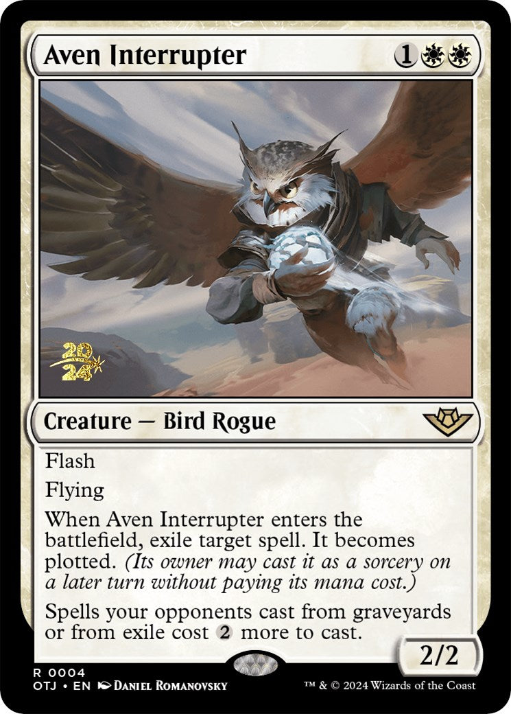 Aven Interrupter [Outlaws of Thunder Junction Prerelease Promos] - Magic: The Gathering - Card Brawlers | Quebec | Canada |