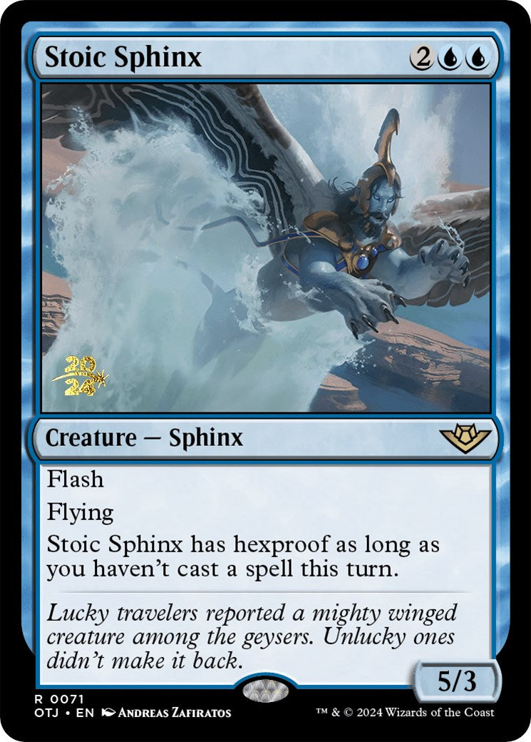 Stoic Sphinx [Outlaws of Thunder Junction Prerelease Promos] - Magic: The Gathering - Card Brawlers | Quebec | Canada |