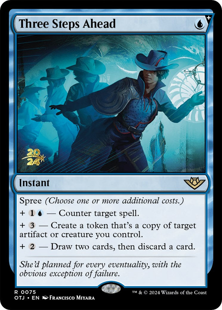 Three Steps Ahead [Outlaws of Thunder Junction Prerelease Promos] - Magic: The Gathering - Card Brawlers | Quebec | Canada |