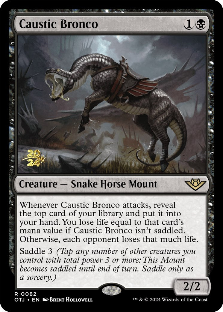 Caustic Bronco [Outlaws of Thunder Junction Prerelease Promos] - Magic: The Gathering - Card Brawlers | Quebec | Canada |