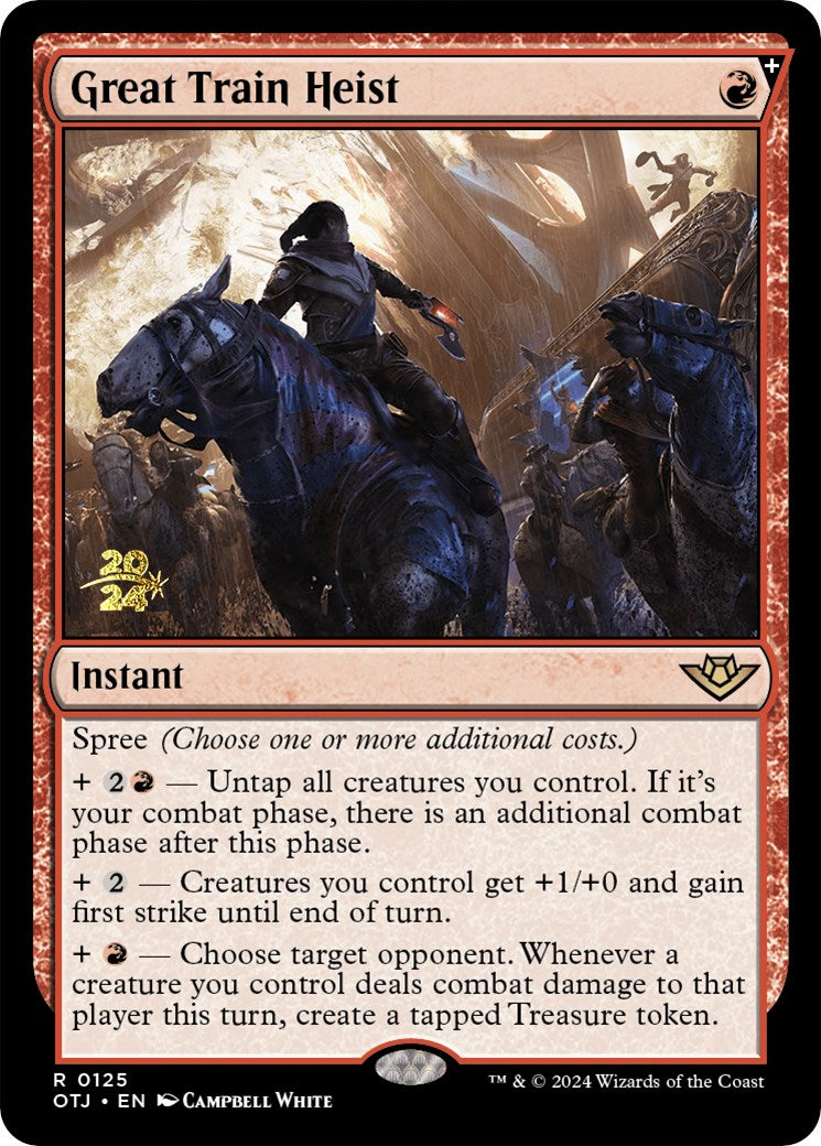 Great Train Heist [Outlaws of Thunder Junction Prerelease Promos] - Magic: The Gathering - Card Brawlers | Quebec | Canada |