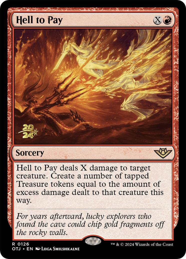 Hell to Pay [Outlaws of Thunder Junction Prerelease Promos] - Magic: The Gathering - Card Brawlers | Quebec | Canada |